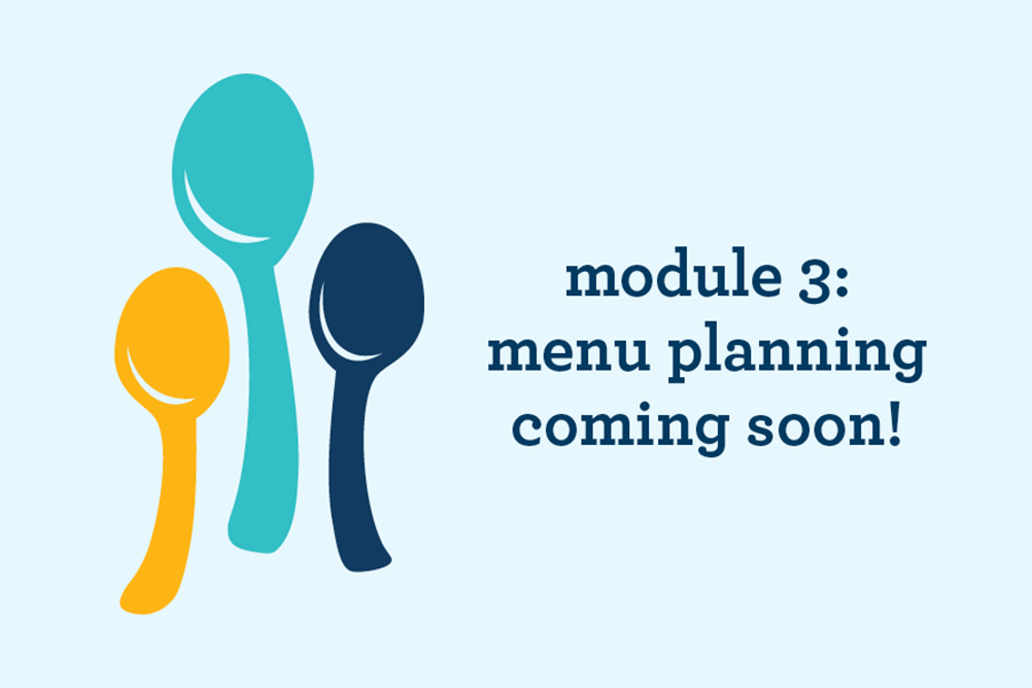 Module 3: Menu Planning